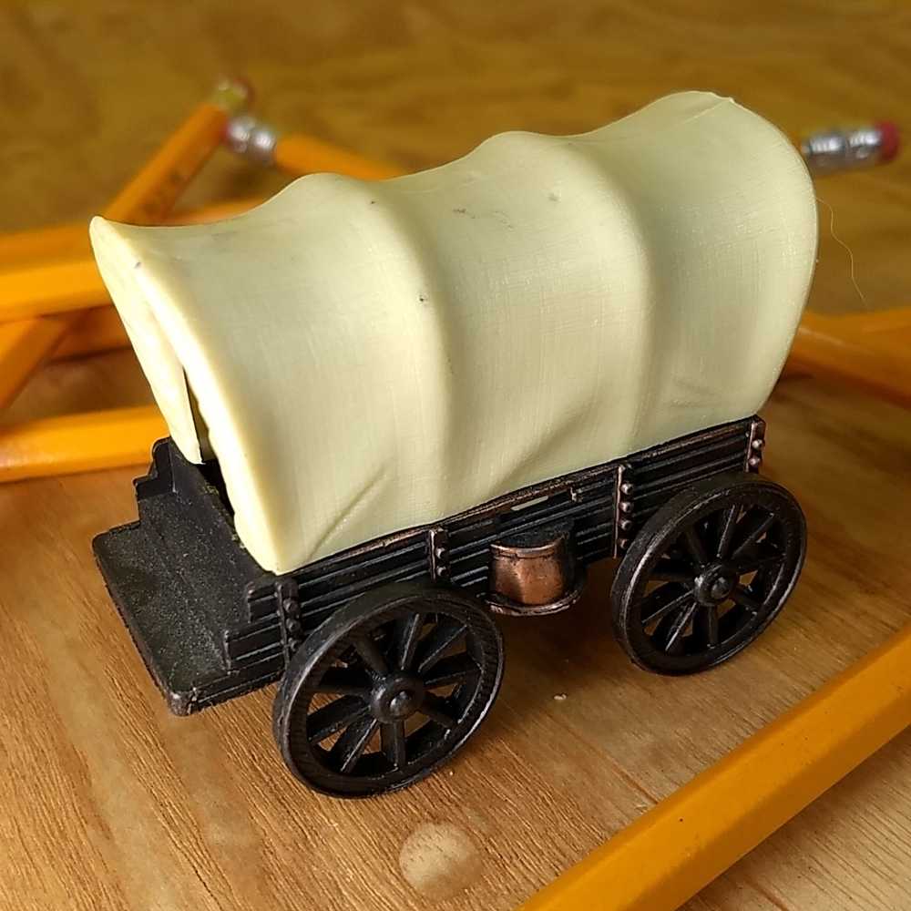 Collectable Metal Die Cast Covered Wagon sharpener